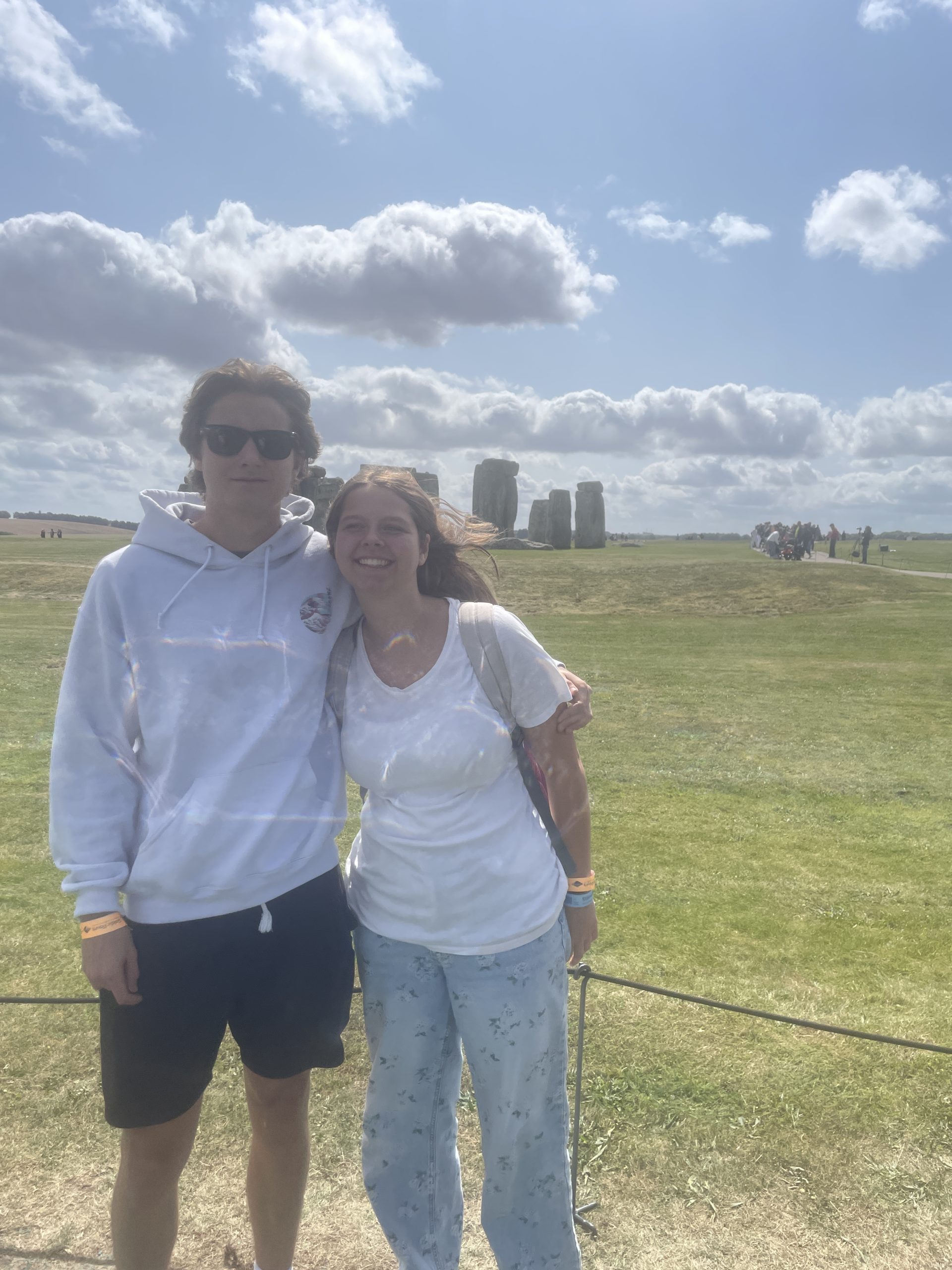 Kids at Stonehenge